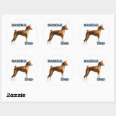 Basenji Vater 4 - Aufkleber (Blatt)