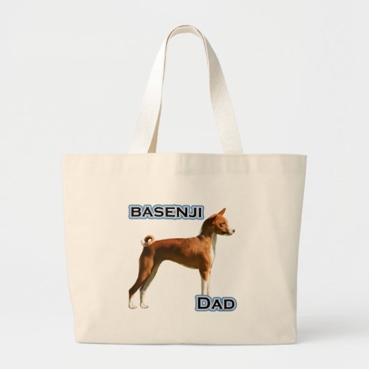 Basenji-Vater 4 Jumbo Stoffbeutel (Vorne)