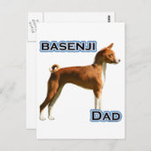 Basenji-Vater 4 Postkarte (Vorne/Hinten)