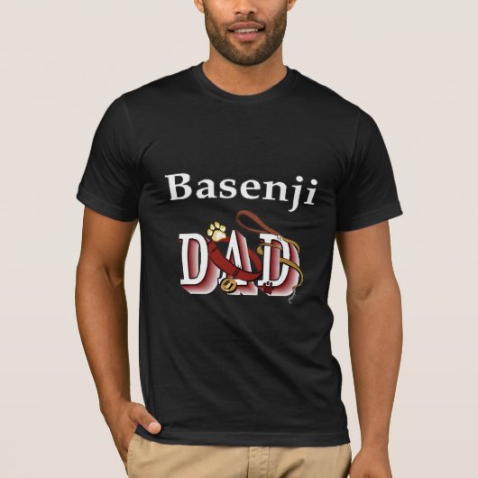 Basenji Vater Geschenke T-Shirt (Vorderseite)