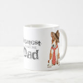 Basenji-Vater Kaffeetasse (VorderseiteRechts)