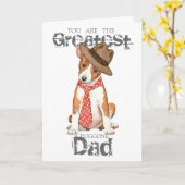 Basenji-Vater Karte (Gelbe Blume)