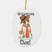 Basenji Vater Keramik Ornament (Vorne)
