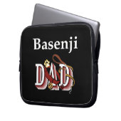 Basenji-Vater Laptopschutzhülle (Vorderseite Links)