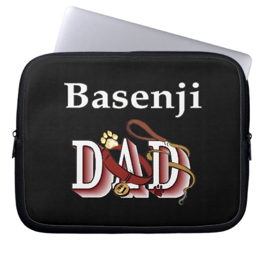 Basenji-Vater Laptopschutzhülle (Vorderseite)
