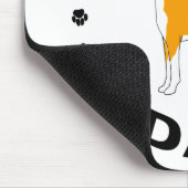 Basenji-Vater Mousepad (Ecke)