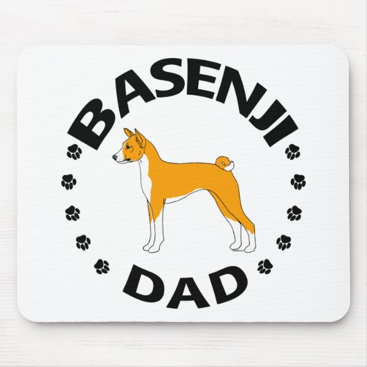 Basenji-Vater Mousepad (Vorne)