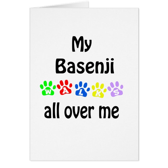Basenji Walks Design (Vorne)