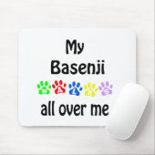 Basenji Walks Design Mousepad (Mit Mouse)