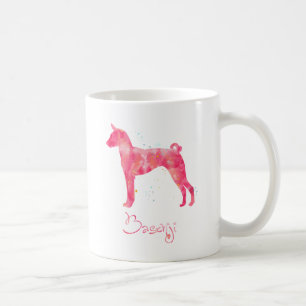 Basenji Watercolor Kaffeetasse