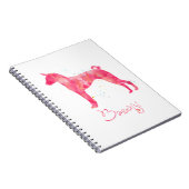 Basenji Watercolor Notizblock (Rechte Seite)