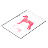 Basenji Watercolor Notizblock (Linke Seite)