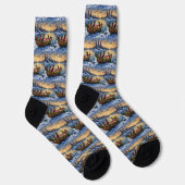 Basenji-Weihnachtsboot-Feiertag Socken (Rechts)