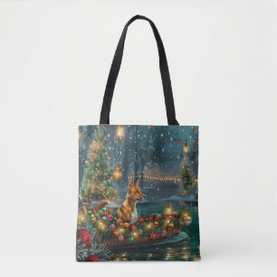 Basenji Weihnachtsfestliche Reise Tasche