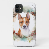 Basenji Weihnachtskraut Festliche Jungfrau Case-Mate iPhone Hülle (Rückseite)