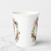 Basenji Weihnachtskraut Festliche Jungfrau Pappbecher (Rechts)