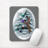 Basenji Weihnachtspenden Mousepad (Mit Mouse)
