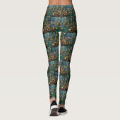 Basenji Weihnachtsreise Leggings (Rückseite)