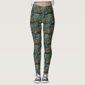 Basenji Weihnachtsreise Leggings (Vorderseite)
