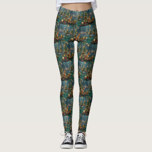Basenji Weihnachtsreise Leggings