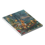 Basenji Weihnachtsreise Notizblock (angewinkelt)