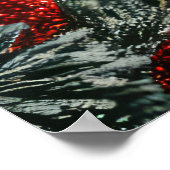 Basenji Weihnachtsreise Poster (Ecke)