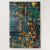 Basenji Weihnachtsreise Puzzle (Vertikal)