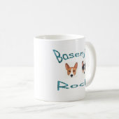 basenjis Felsen-Kaffee-Tasse Kaffeetasse (VorderseiteRechts)