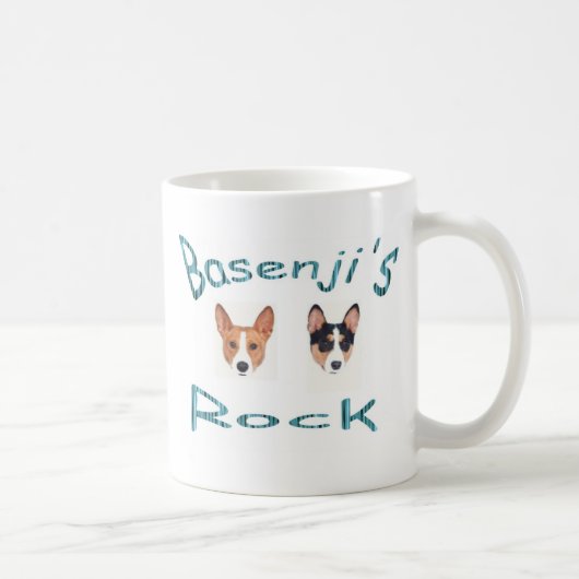 basenjis Felsen-Kaffee-Tasse Kaffeetasse (Rechts)