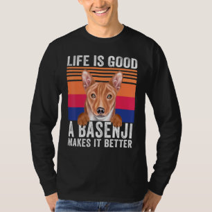 Basenjis macht Ihr Leben Vintag gut T-Shirt