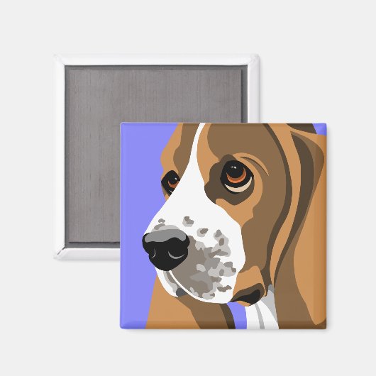 Baset-Hound-Magnete Magnet (Vorderseite/Rückseite)