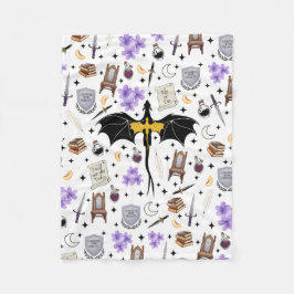 Basgiath-War-College-Drachen-Bücher-Fleece-Decke Fleecedecke