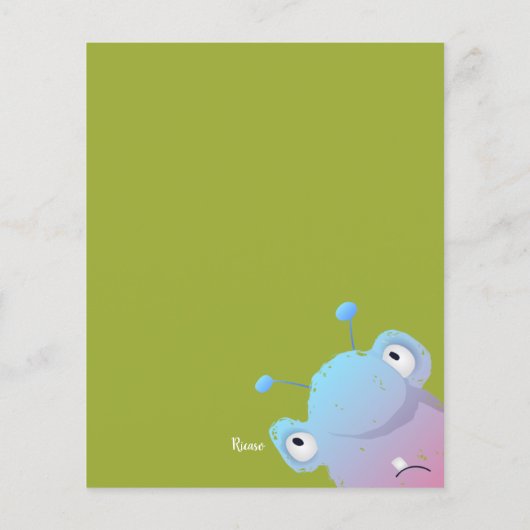 Bash-Halloween-Party für das HAUSHALTSMonster Pers (Rückseite)