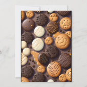 Bash niedlich Food Kinder Cookie Exchange 7. Gebur Einladung (Rückseite)