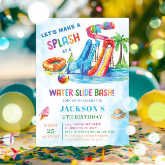 Bash Splash-Geburtstagsparty Einladung