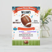 Bash Sports Children Jungs Ticket Fußball 1. Gebur Einladung (Stehend Vorderseite)