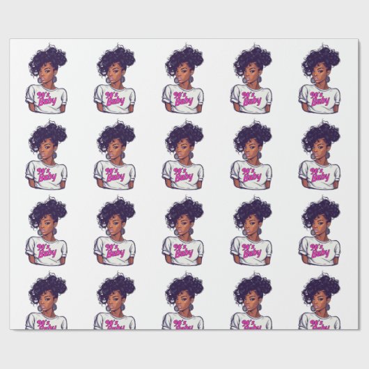 Bash Wrapping Paper der 90er Jahre Geschenkpapier (Flach)