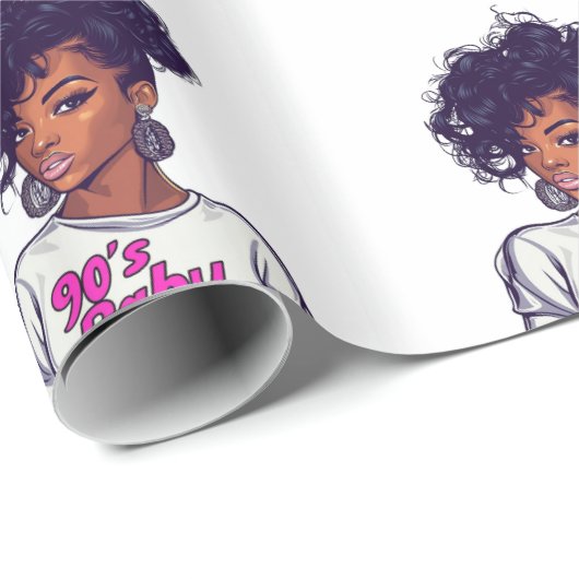 Bash Wrapping Paper der 90er Jahre Geschenkpapier (Rolleneckpunkt)