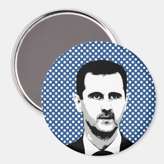 Bashar al Assad - Internationaler Führer -.png Magnet (Vorderseite/Rückseite)