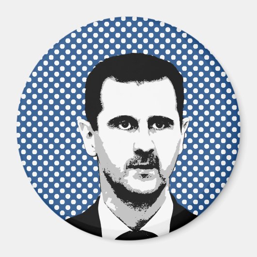 Bashar al Assad - Internationaler Führer -.png Magnet (Vorne)