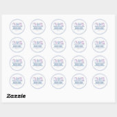 BASHERT Jewish Wedding Einladungs-Geschenksticker Runder Aufkleber (Blatt)