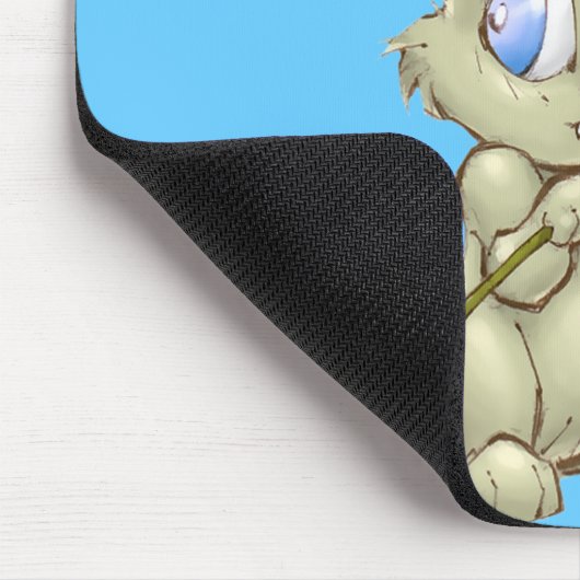 Bashful Bunny und Rose Mousepad (Ecke)