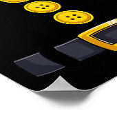 Bashful Halloween-ZwergKostümfarbenanpassung Poster (Ecke)