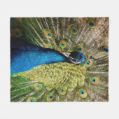 Bashful Peacock Fleecedecke (Vorderseite (Horizontal))