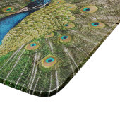 Bashful Peacock Schneidebrett (Ecke)