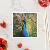 Bashful Peacock Serviette (Beispiel)