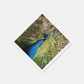 Bashful Peacock Serviette (Ecke)