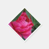 Bashful Pink Peony Serviette (Ecke)