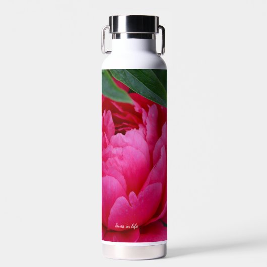 Bashful Pink Peony Trinkflasche (Vorne)