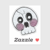 Bashful Skull Aufkleber (Blatt)